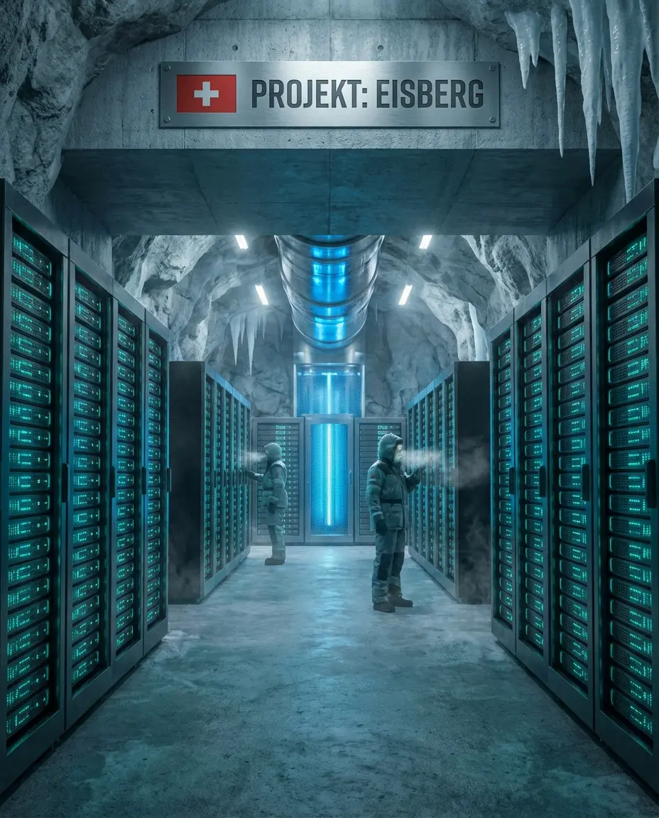 a futuristic server vault in a swiss mountain bunk 1769761216058