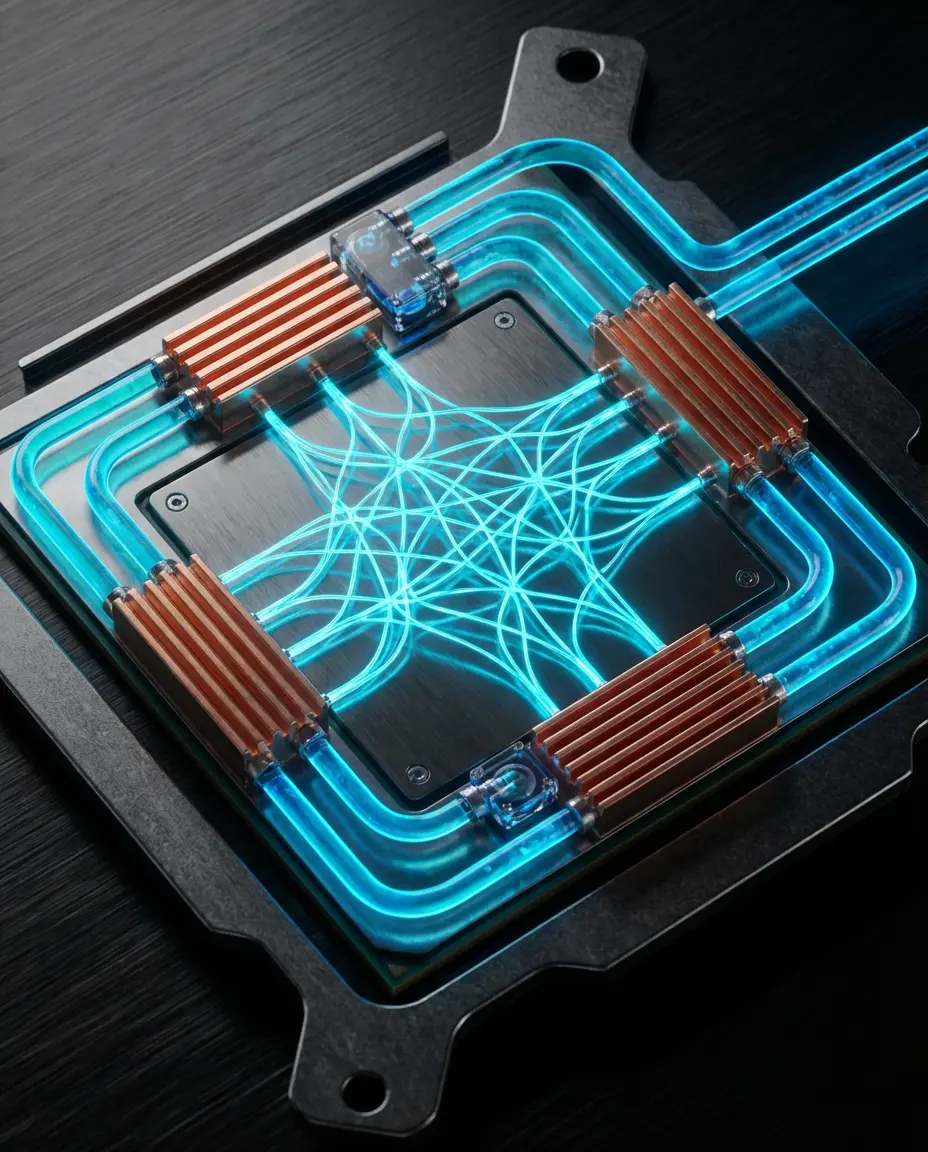 close up of a high end microchip with glowing cyan 1769761096591